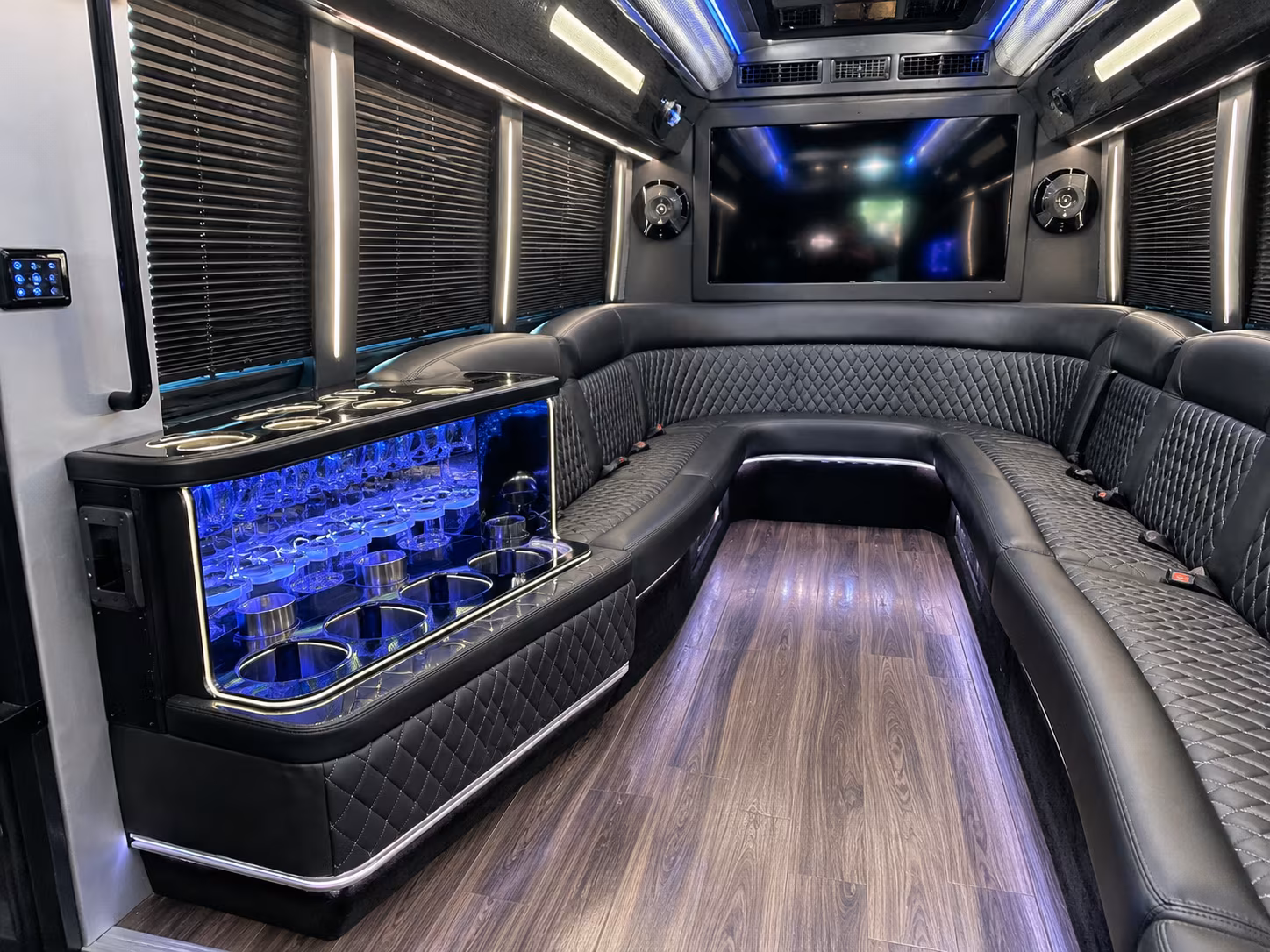 28 Passenger Party Bus Inside