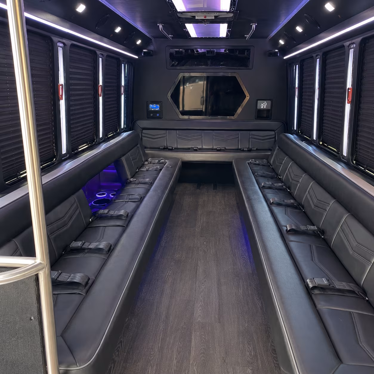 Hollywood Bachelor & Bachelorette Transportation party bus exterior
