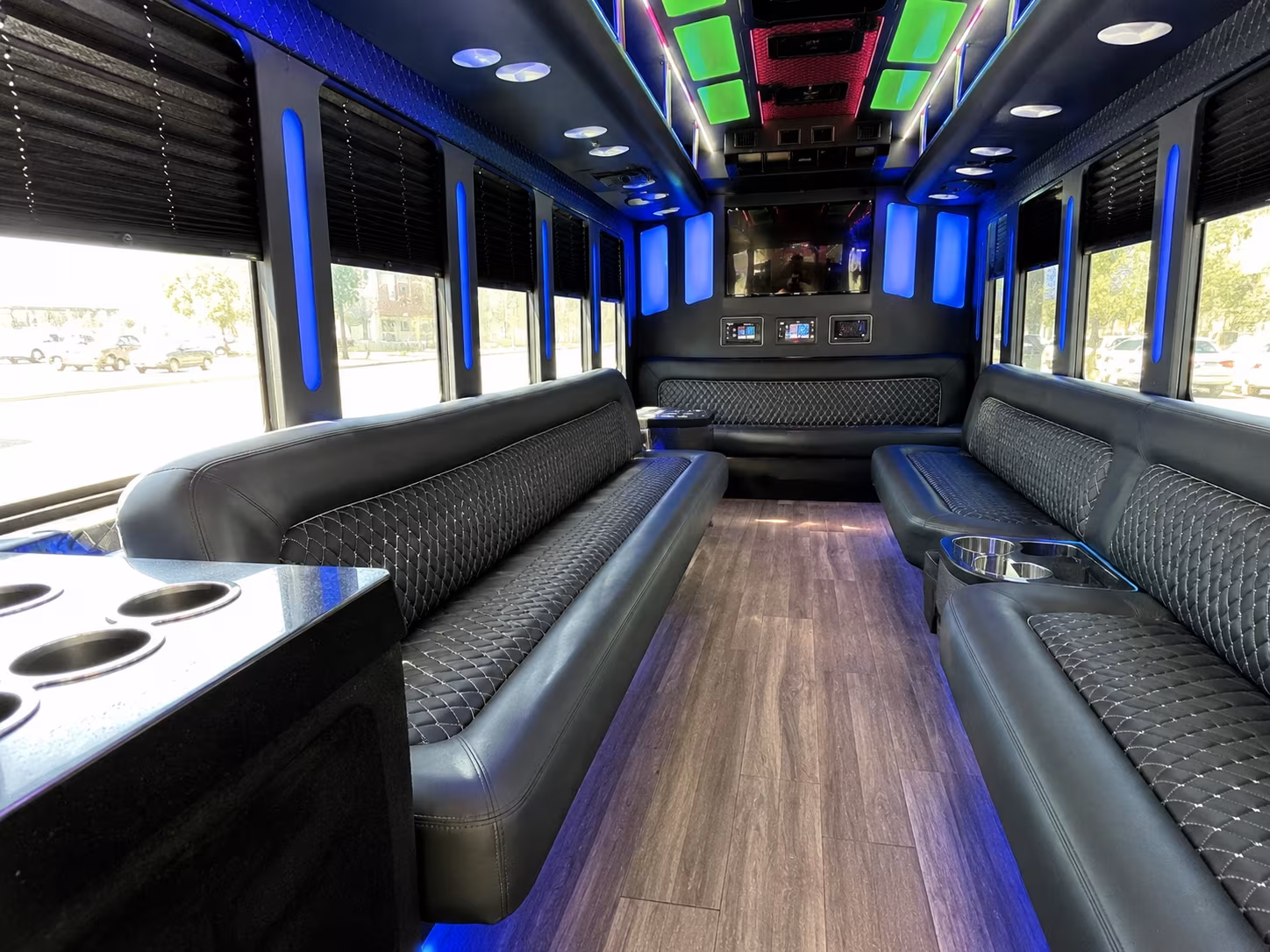 Hollywood Bachelor & Bachelorette Transportation onboard seating