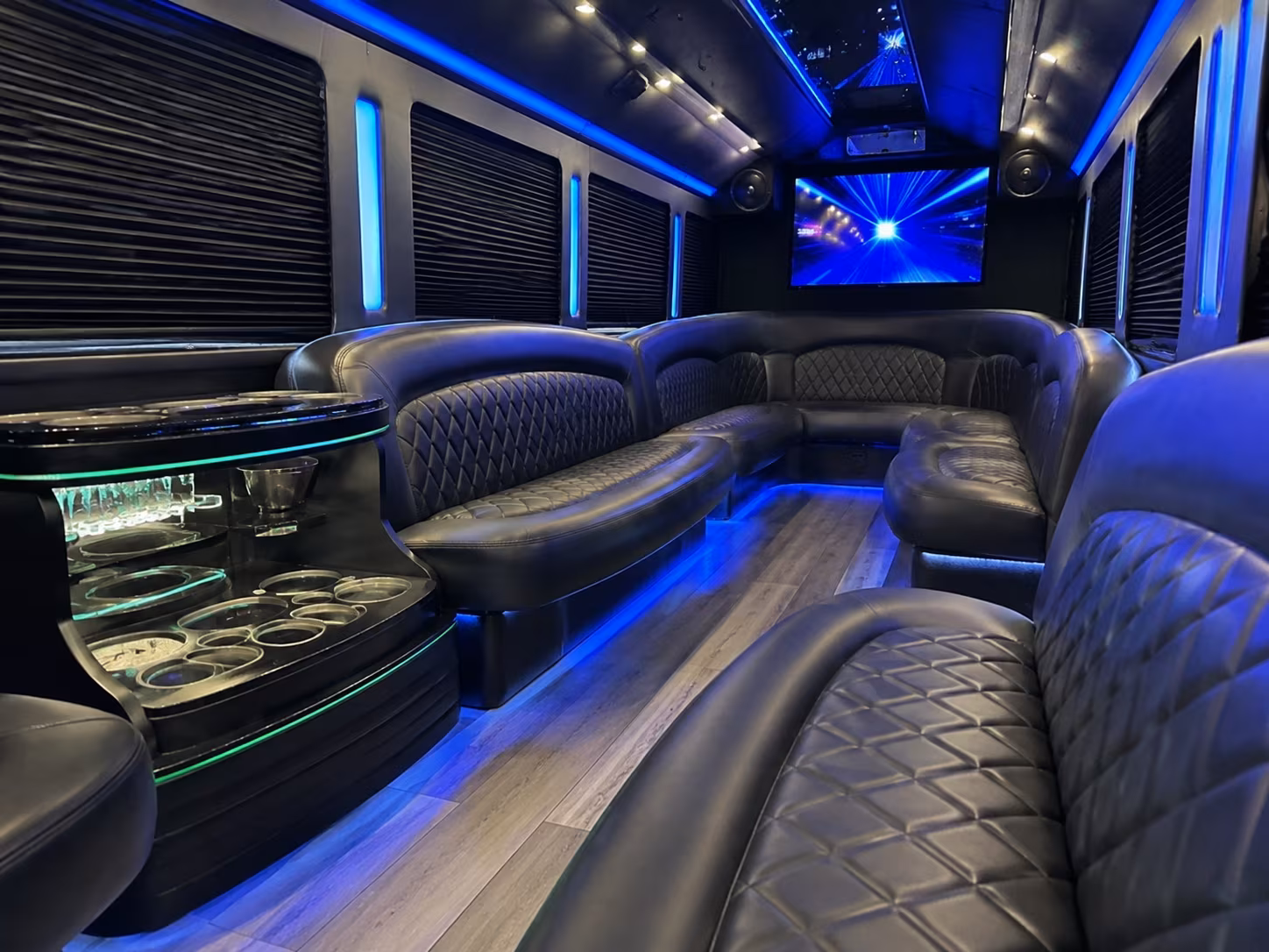Hollywood Concert & Music Festival Transportation party bus exterior