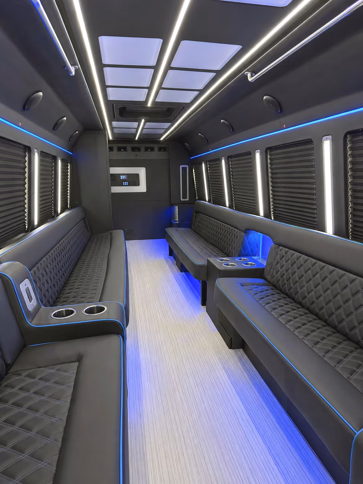 Hollywood Private Event Transportation party bus interior