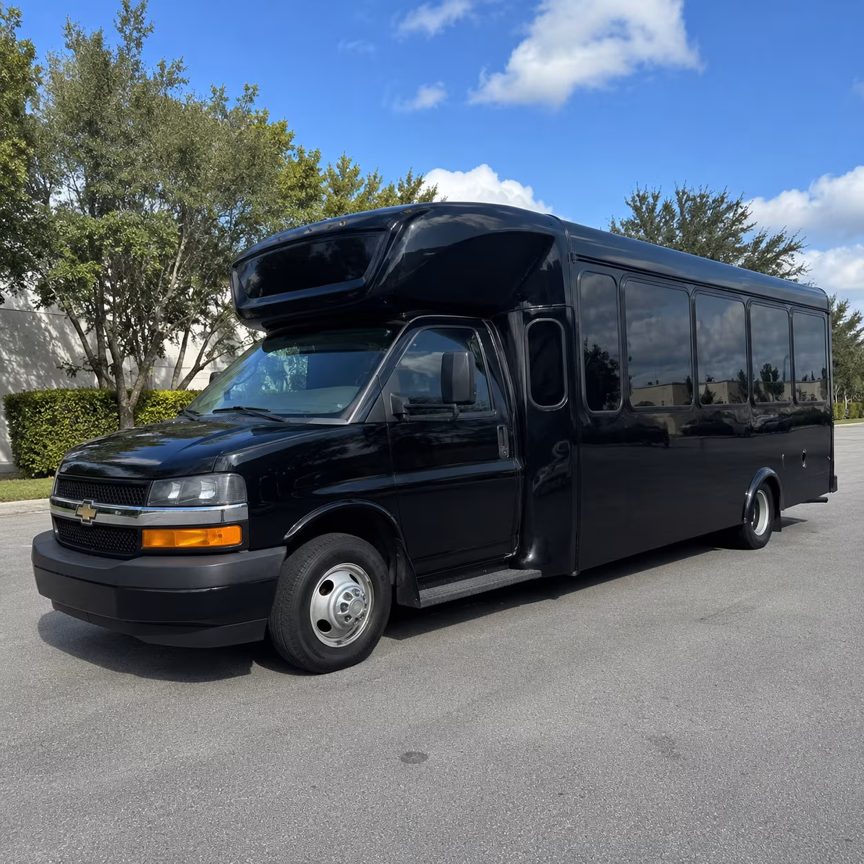 Hollywood Private Event Transportation party bus exterior