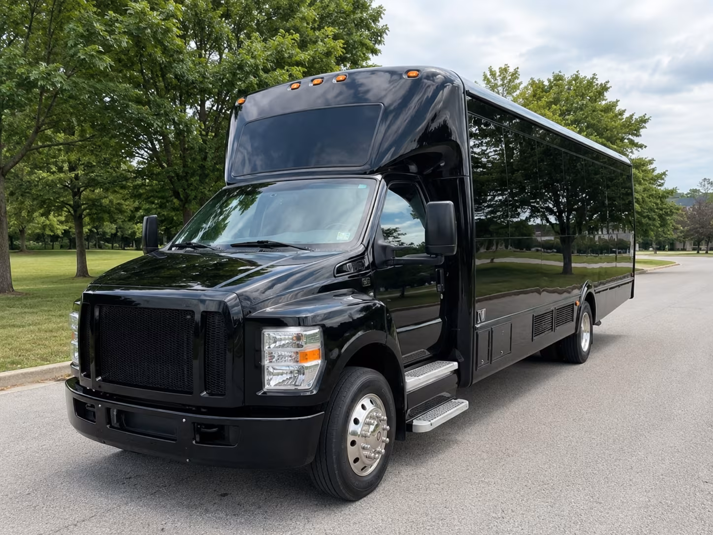 Hollywood Private Event Transportation party bus exterior