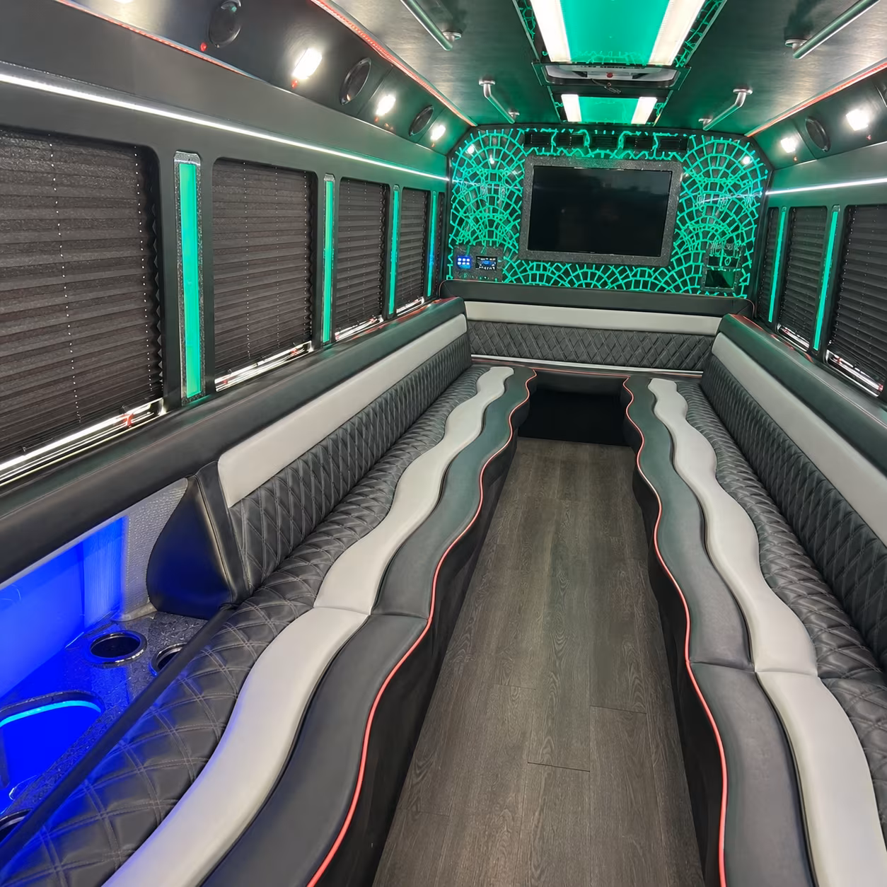 Hollywood Prom & Homecoming Transportation party bus exterior