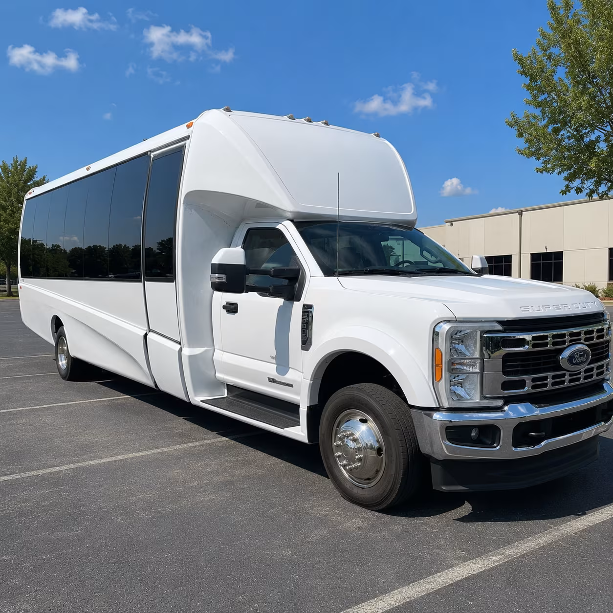 Hollywood School Event Transportation party bus exterior