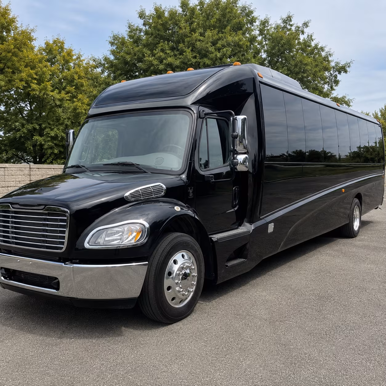 Hollywood School Event Transportation party bus exterior