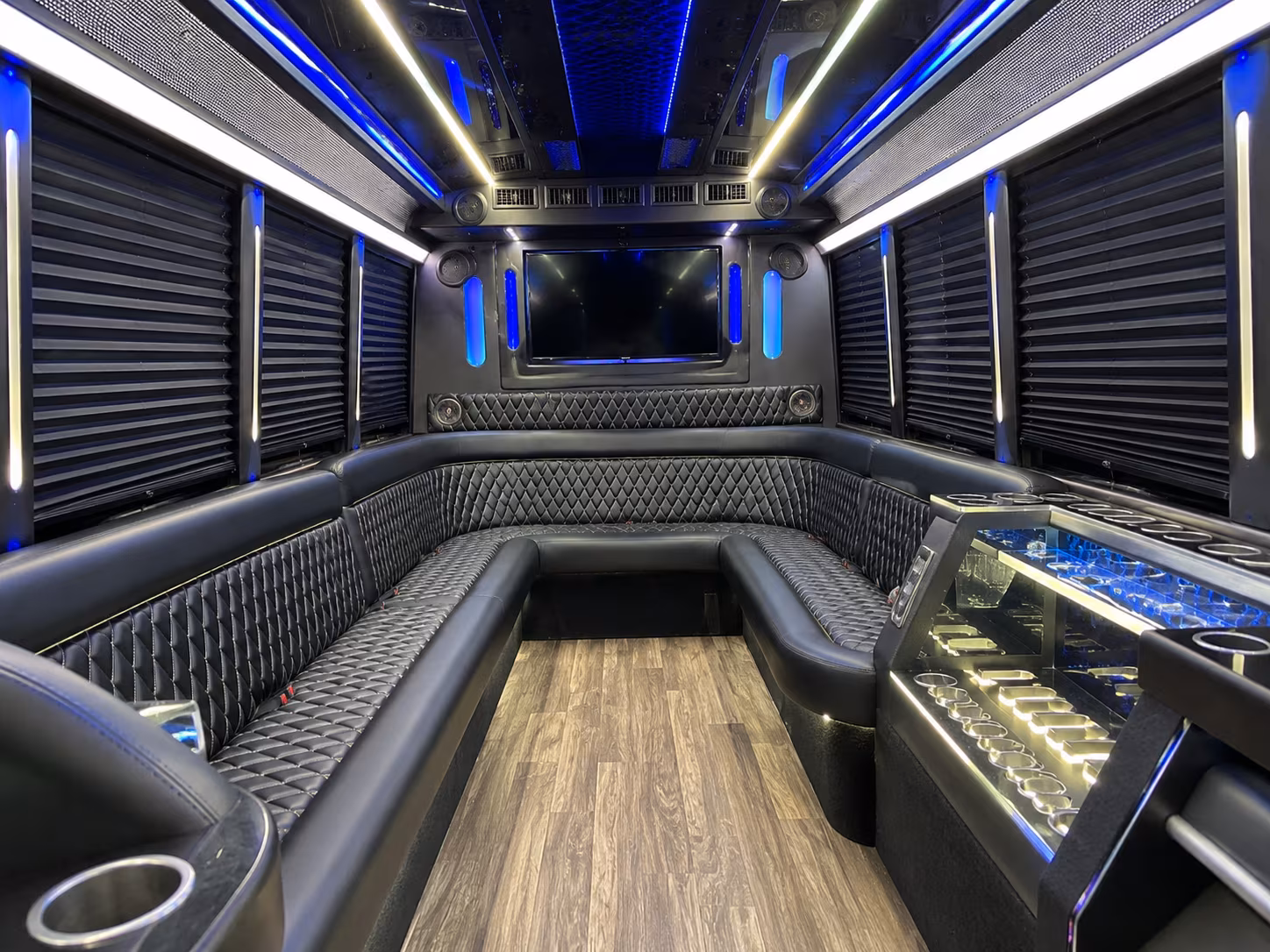 Hollywood Sporting Event Transportation party bus exterior
