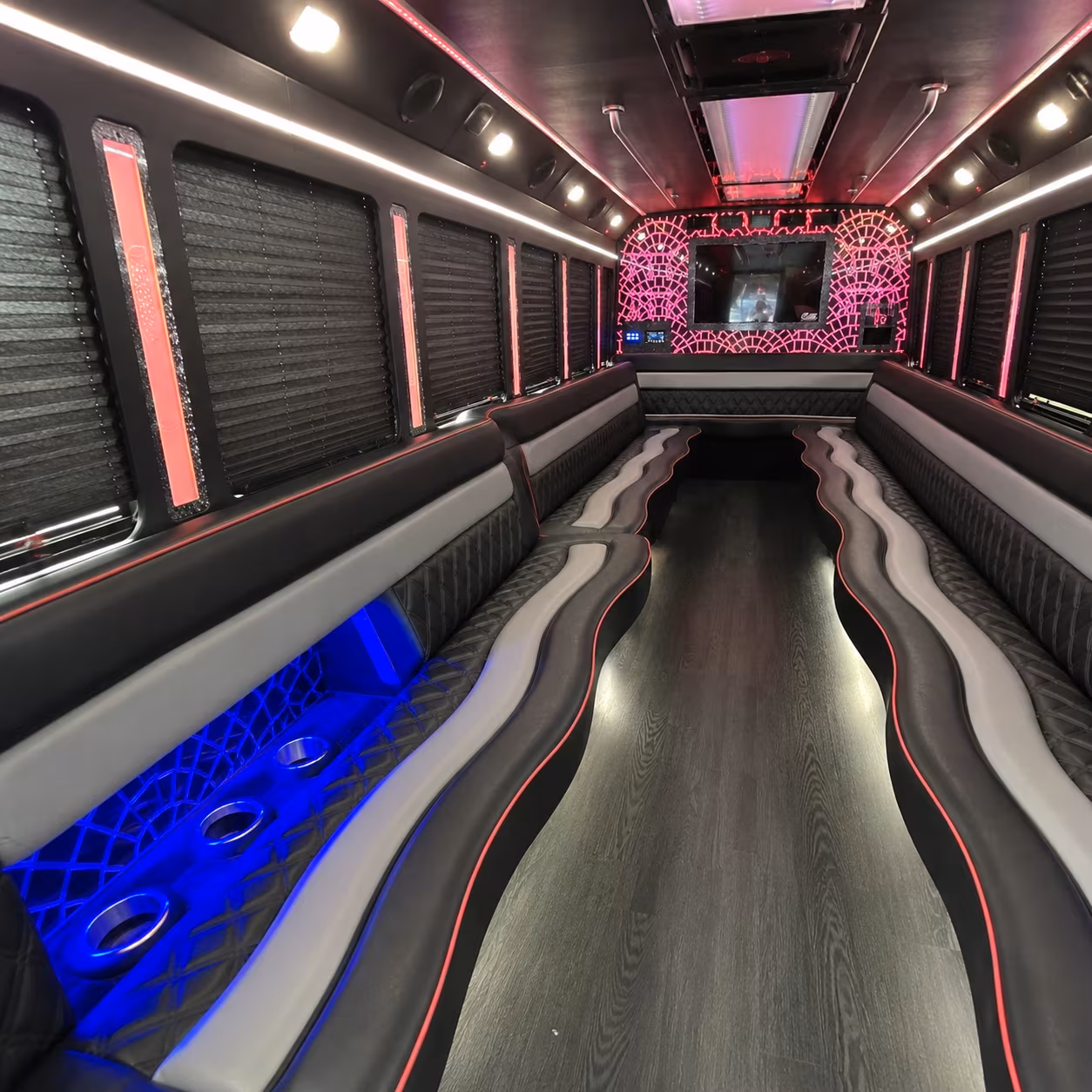 Hollywood Wedding Transportation party bus exterior