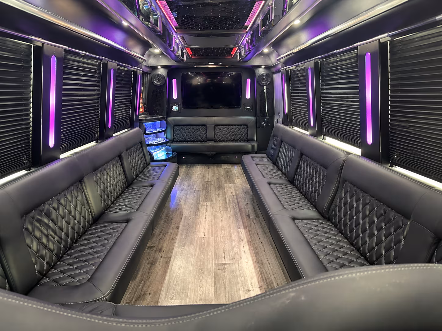 Hollywood Wedding Transportation party bus exterior