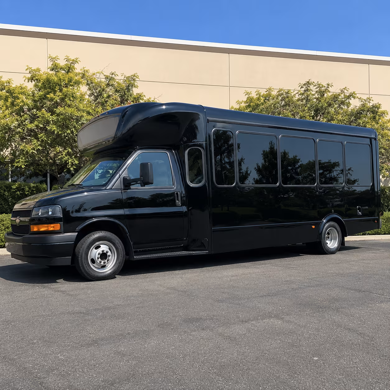 Hollywood Wedding Transportation party bus exterior