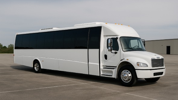 Exterior of Charter Bus Company Hollywood's 25 Passenger Minibus in Hollywood
