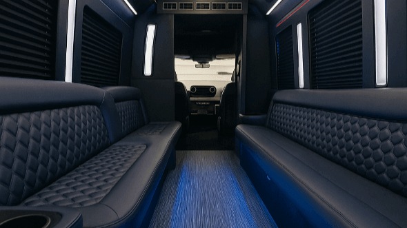Interior of Charter Bus Company Pembroke Pines's 30 Passenger Party Bus in Pembroke Pines