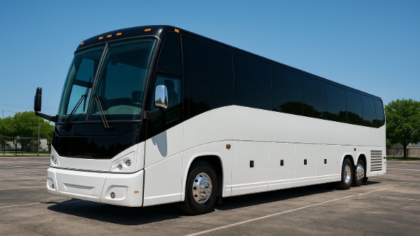 Exterior of Charter Bus Company Pompano Beach's 40 Passenger Party Bus in Pompano Beach