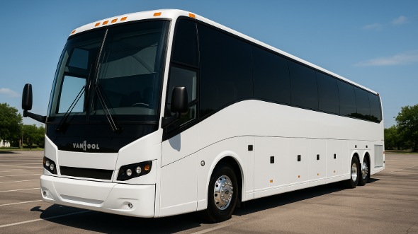 Exterior of Charter Bus Company Hollywood's 47 Passenger Charter Bus in Hollywood