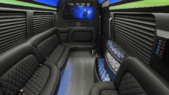 hollywood 14 passenger sprinter limousine interior